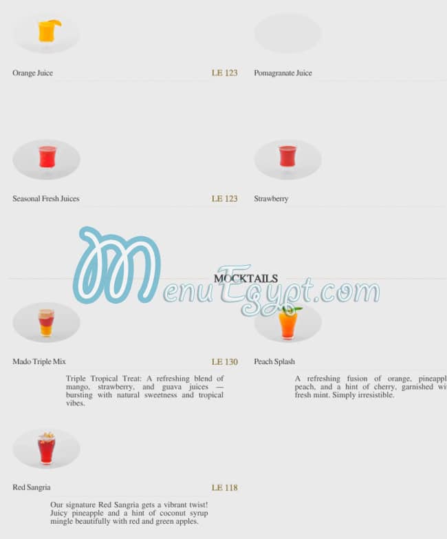 Mado menu Egypt 8