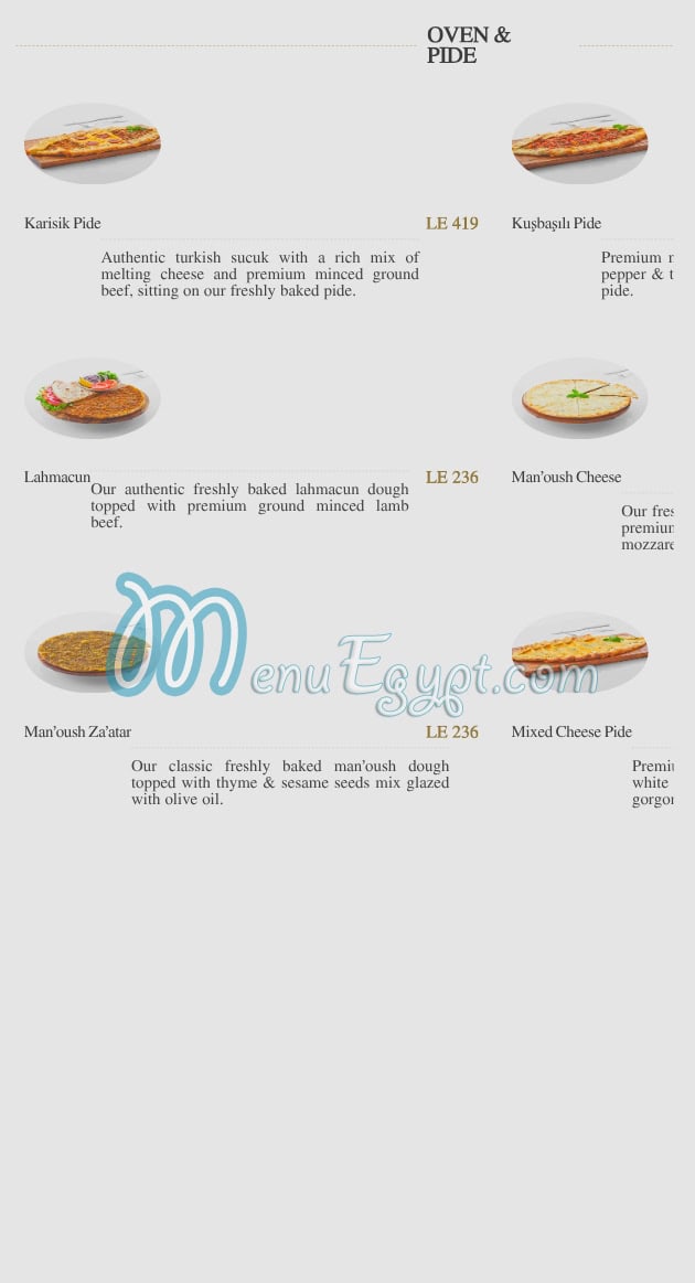 Mado online menu