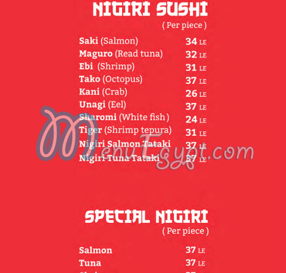 Maguro Sushi delivery menu