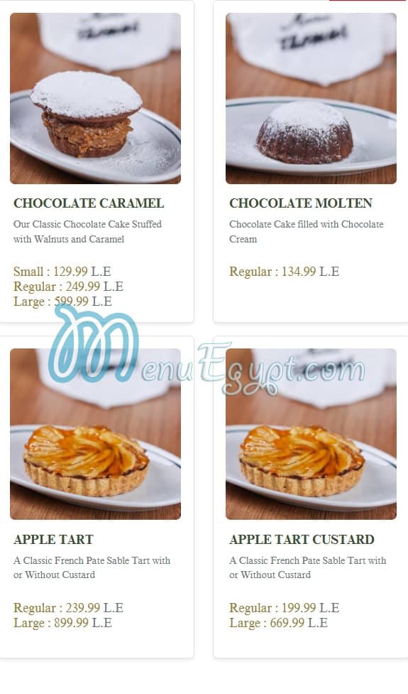 Maison Thomas menu Egypt 10