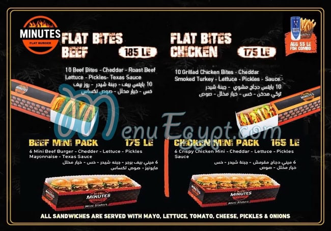 Minutes Fast Food menu Egypt 6