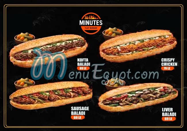 Minutes Fast Food menu Egypt 9