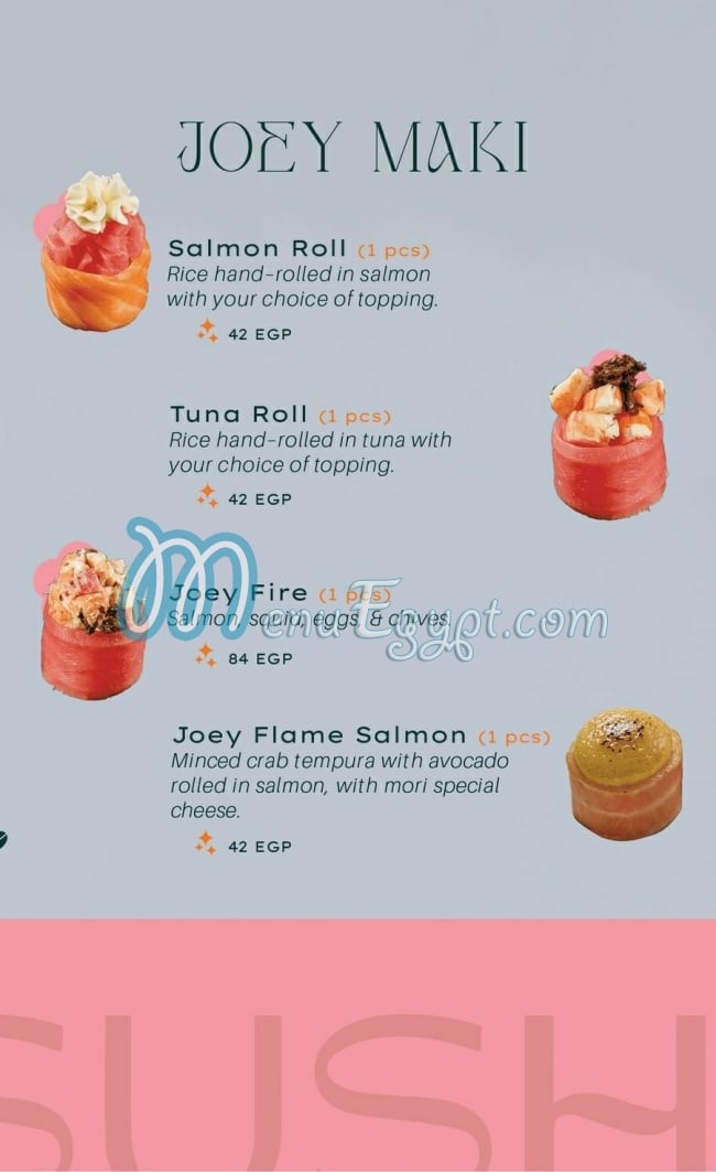 Mori Sushi menu Egypt 4
