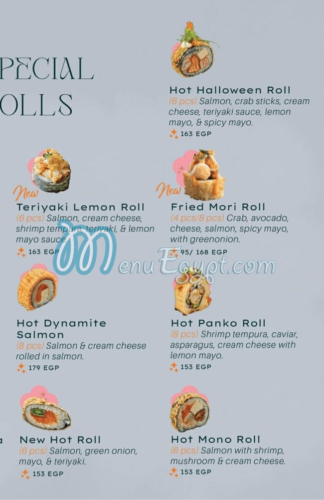 Mori Sushi online menu