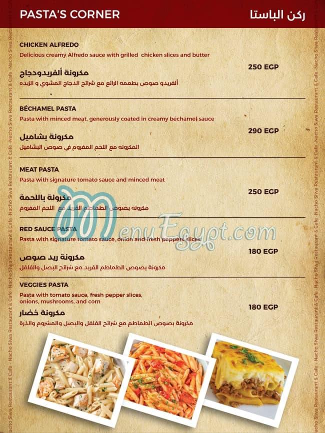 ناتشو سيوة مصر منيو بالعربى