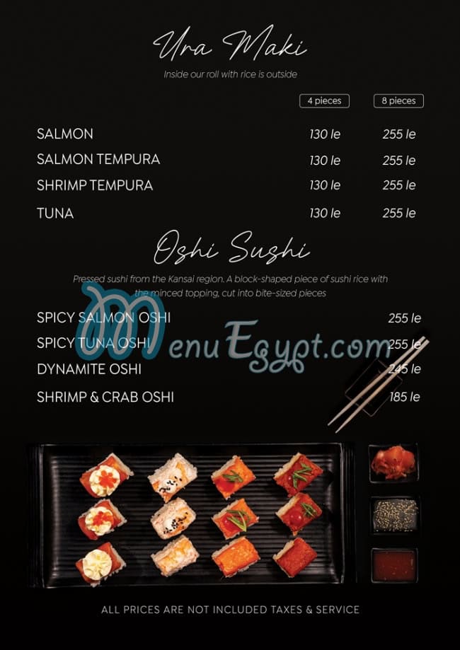 Nagoya Sushi menu Egypt 3