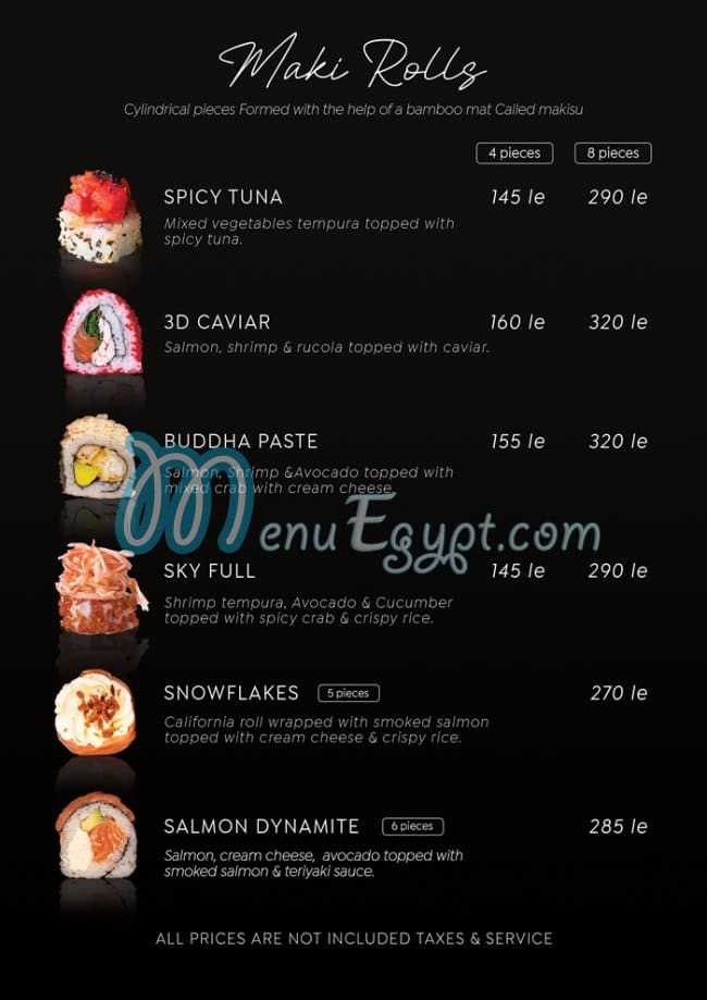 Nagoya Sushi menu Egypt 10