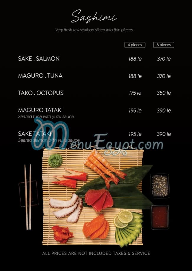 Nagoya Sushi menu Egypt 1