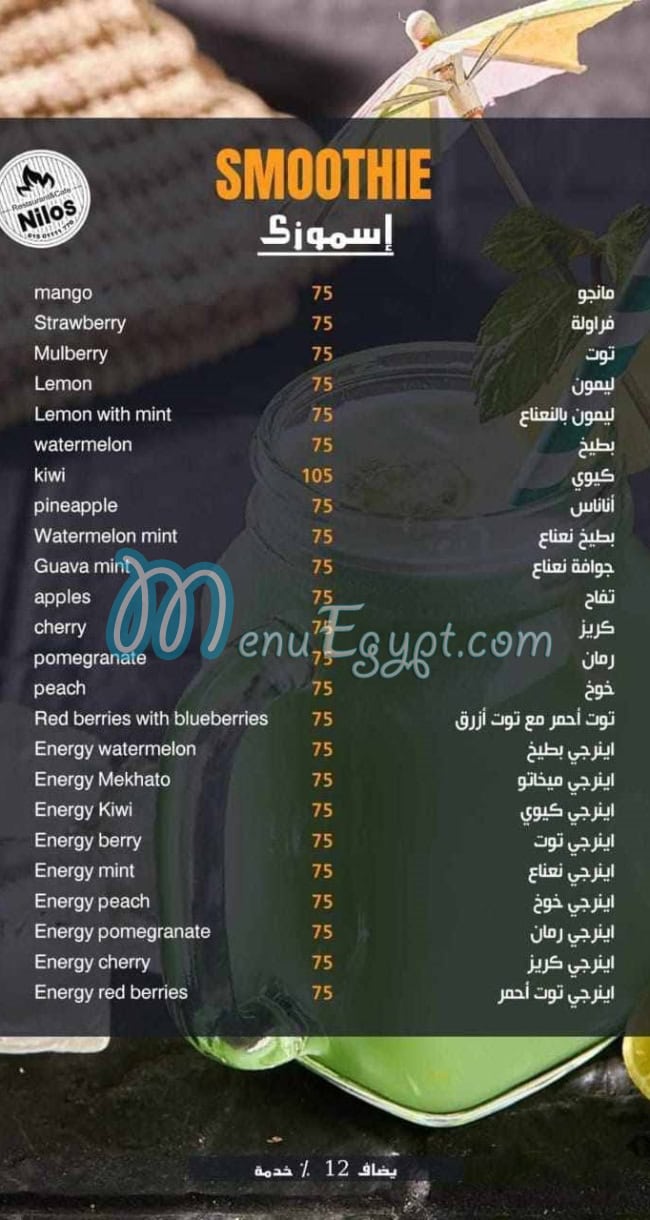 منيو نايلوس مصر 4