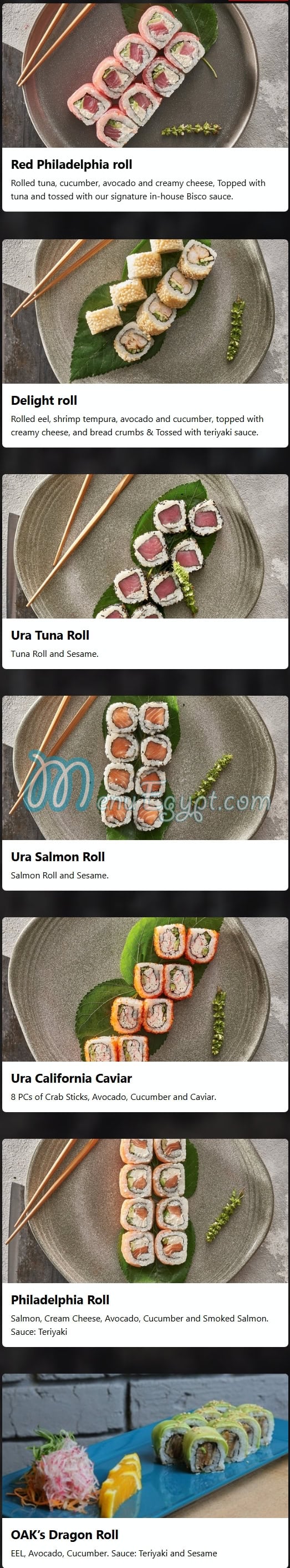 منيو اوك باي