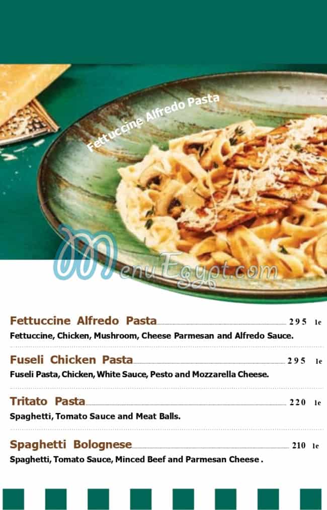 منيو أوكتا كافيه مصر 2