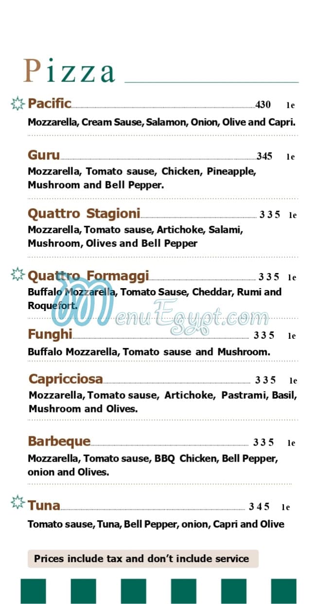 منيو أوكتا كافيه مصر 8