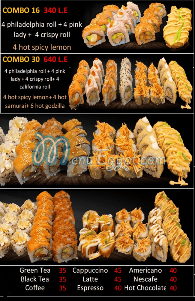 Ozuki menu Egypt 1