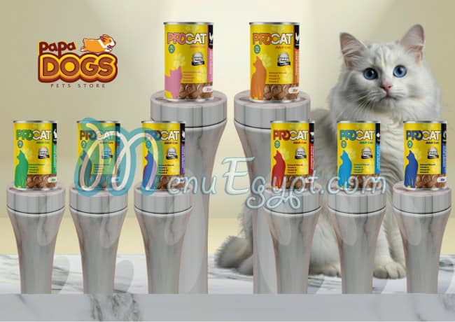 Papa Dogs delivery menu