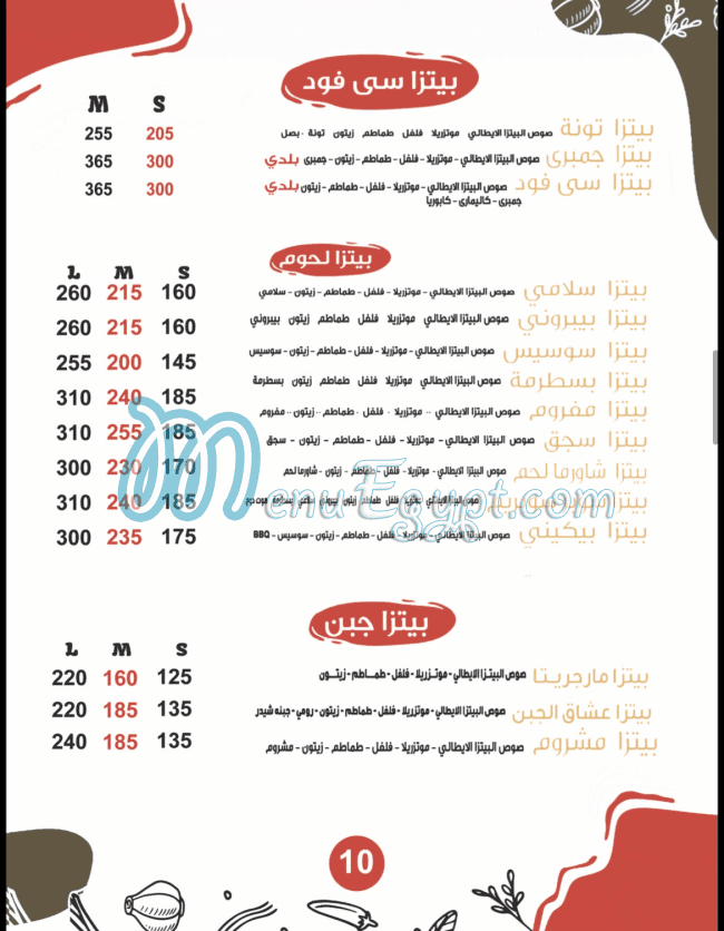Patsha menu Egypt 3