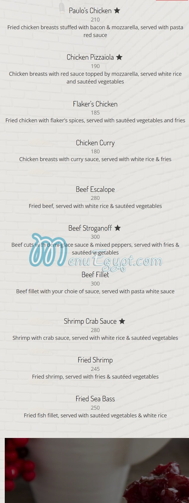 منيو باولو مصر 4