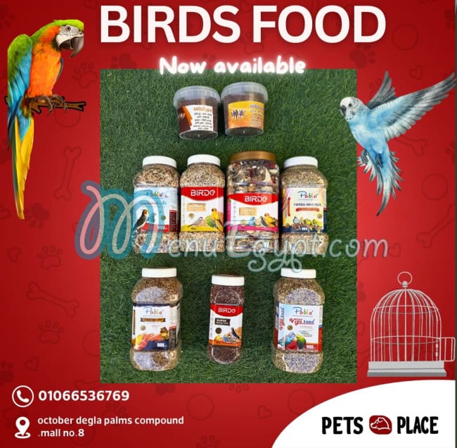 Pets place online menu