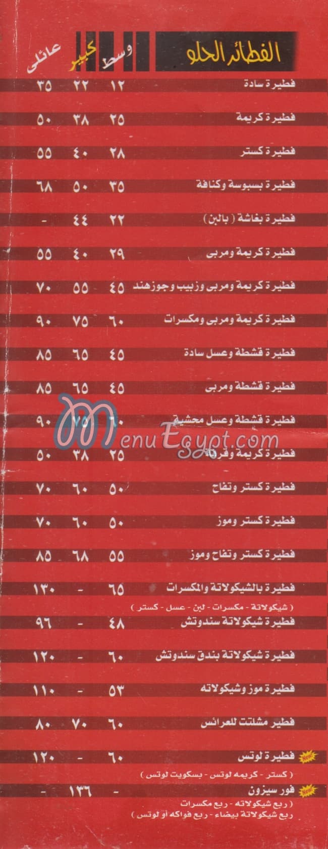 بيتزا المهندسين باب الشعريه مصر منيو بالعربى
