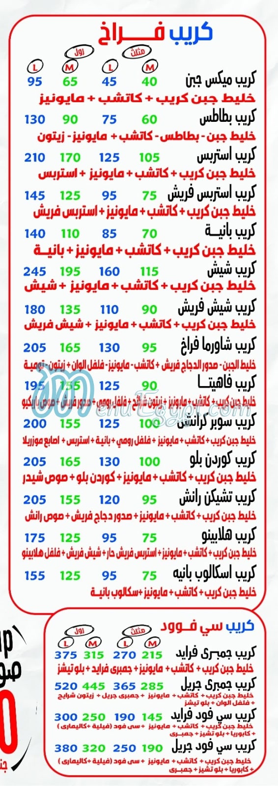 Pizza El Thawra menu Egypt 2