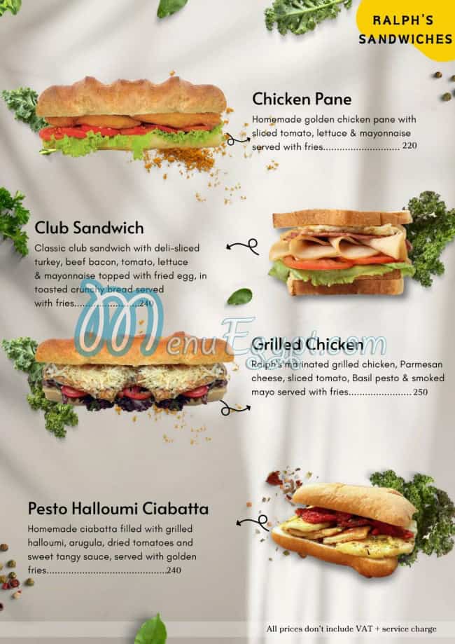 Ralphs German Bakery menu Egypt 3