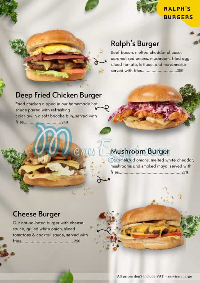 Ralphs German Bakery menu Egypt 4