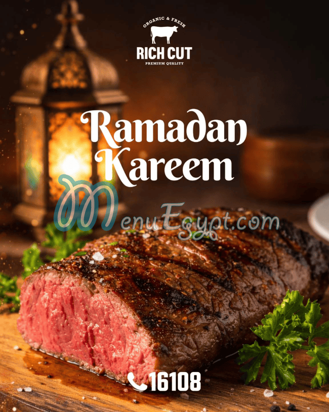 Rich cut menu