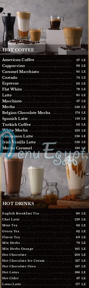 Süss menu Egypt 3