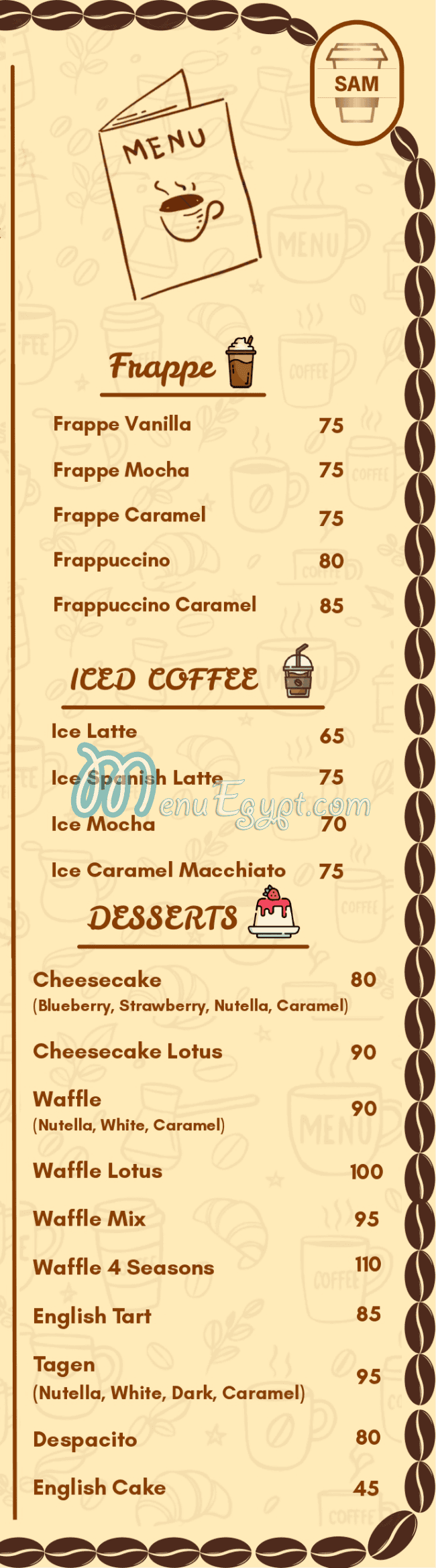 Sam Caffe egypt