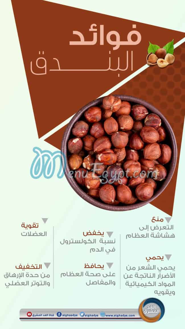 منيو بندق ساندي