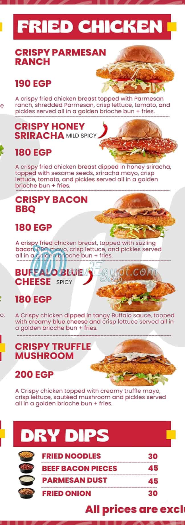 Sauce Egypt menu Egypt