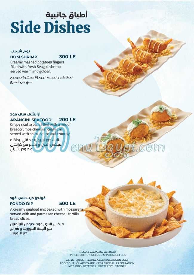 Seagull menu Egypt 3