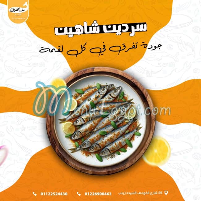 شاهين الفسخاني الاصلي مصر منيو بالعربى