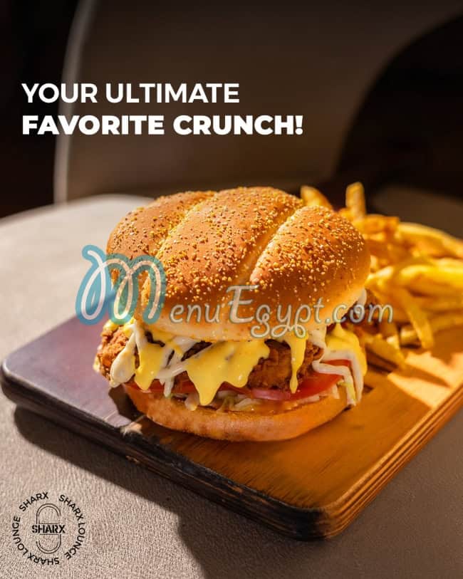 Sharx Lounge menu Egypt