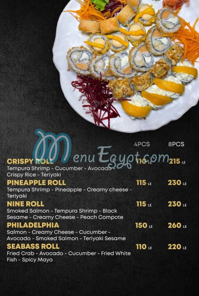 Sushi 9 menu Egypt 9