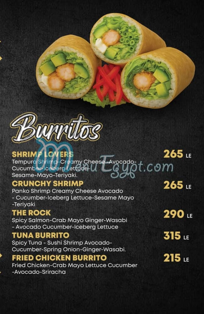 Sushi 9 menu Egypt 1