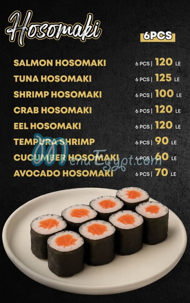 Sushi 9 menu Egypt 2