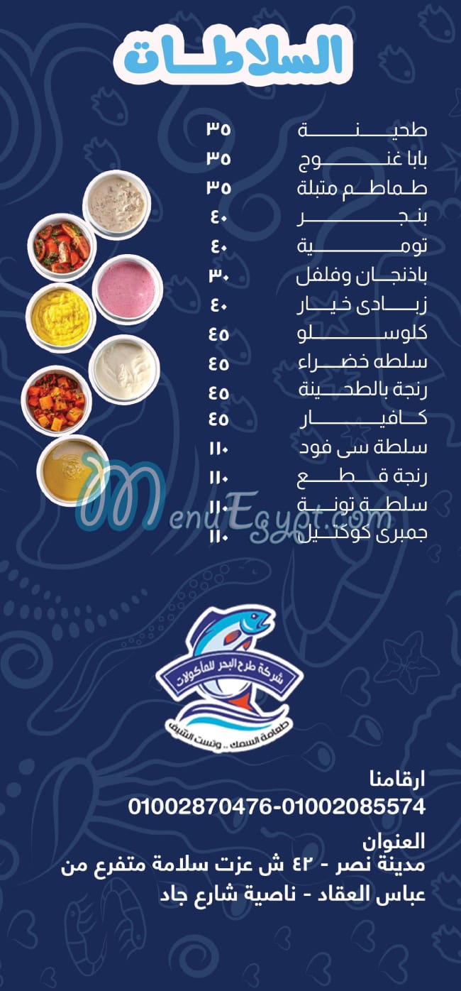 Tarh El Bahr menu Egypt 6