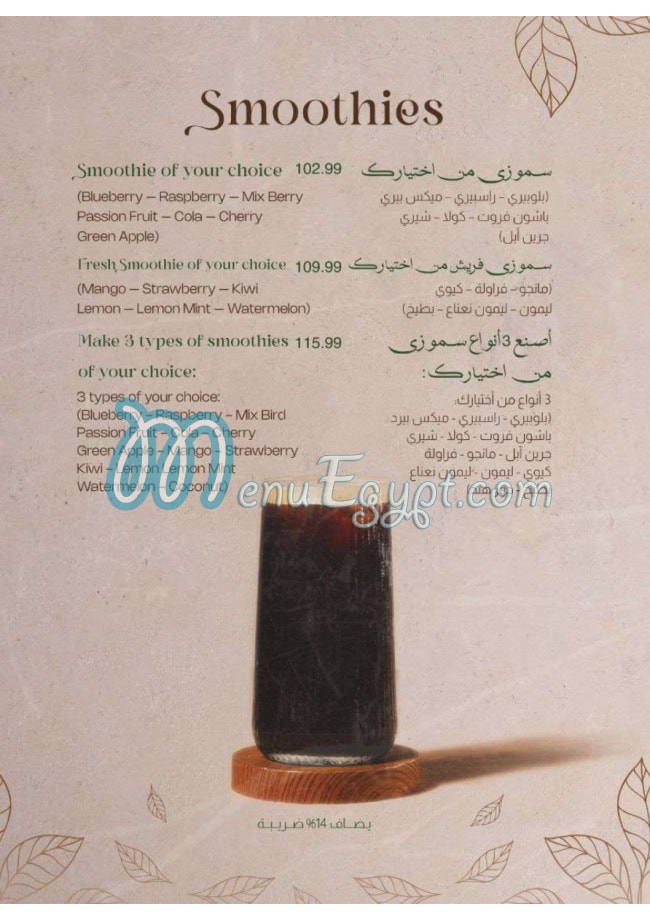 منيو ذا شاين مصر 4