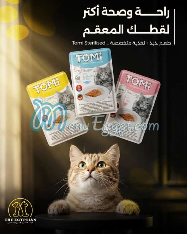 The Egyptian delivery menu