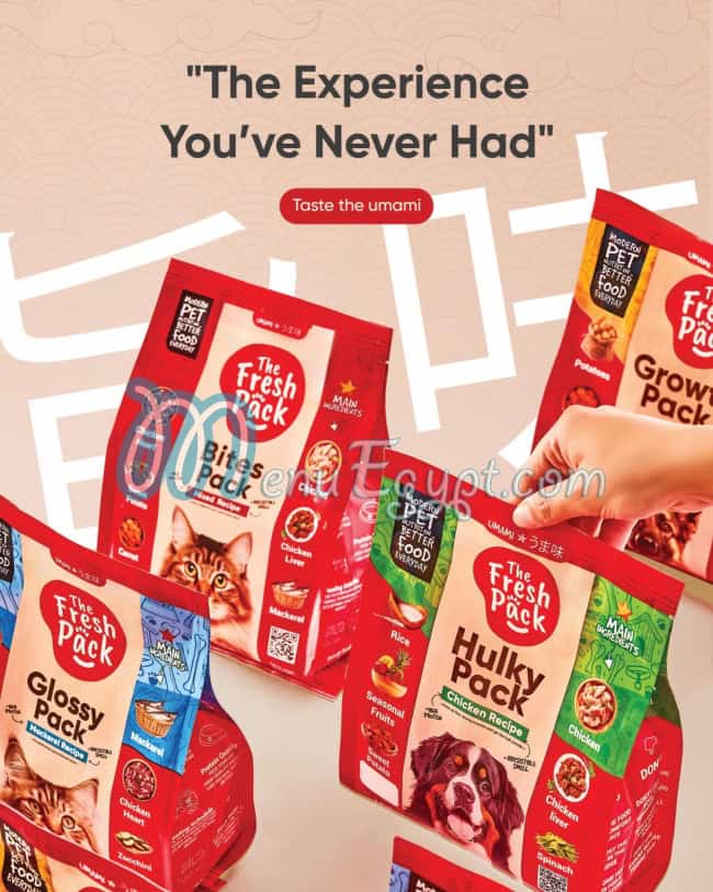 The Fresh Pack menu Egypt