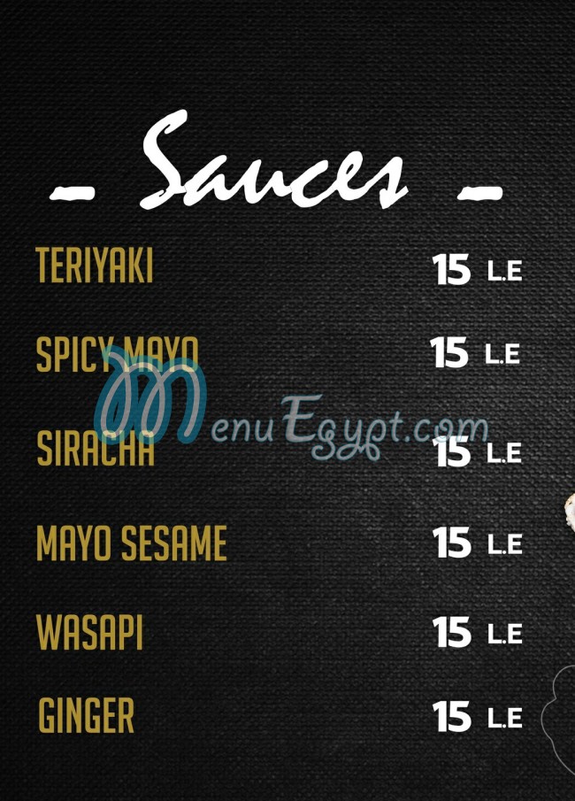 Umami Sushi menu Egypt