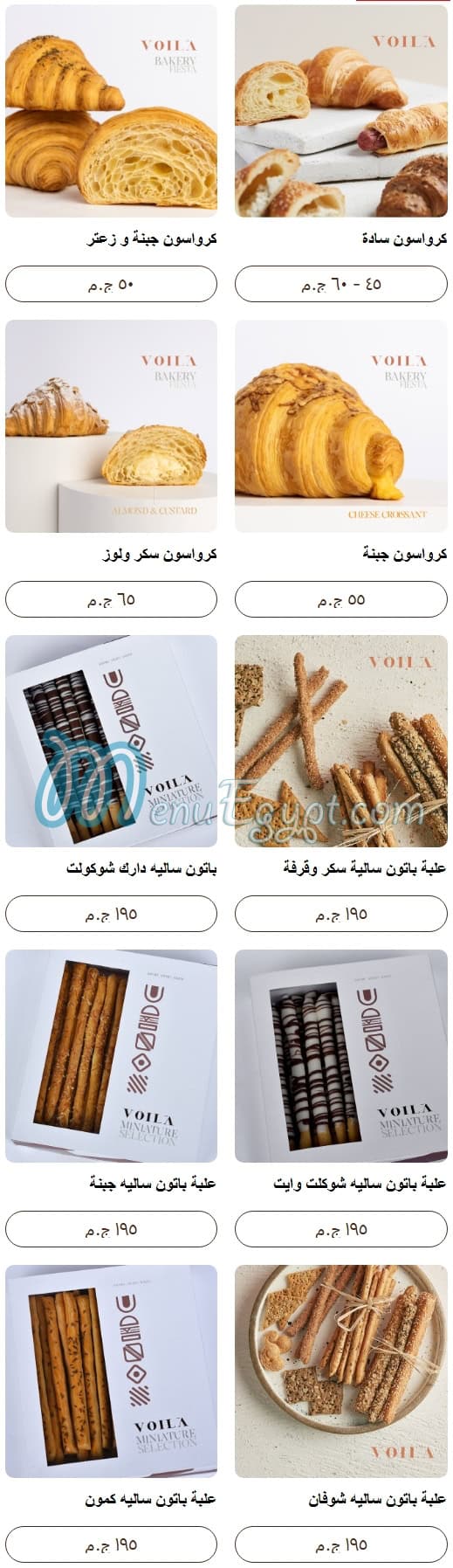 Voila menu Egypt 10