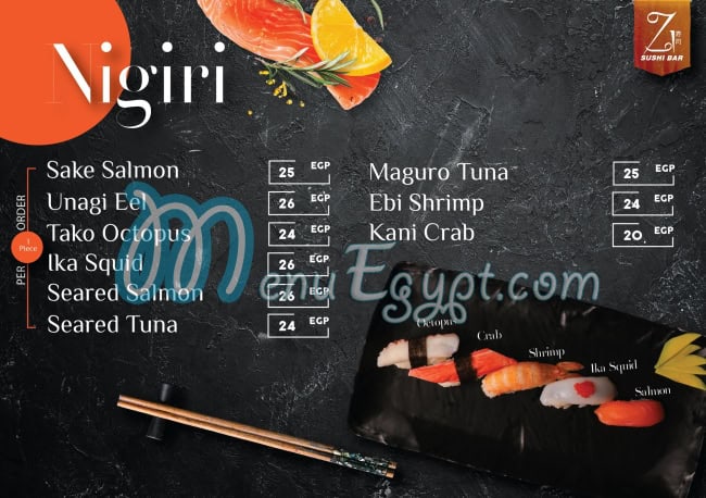 Zi Sushi menu Egypt 4