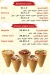 Cono&Pasta delivery menu