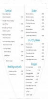 Tabla Lounge menu prices