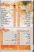 Baba Dahab menu Egypt