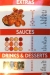 Chick Zone delivery menu