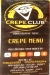 Crepe club menu