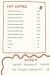 Criossant Corner menu
