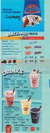 Dairy Queen - DQ menu